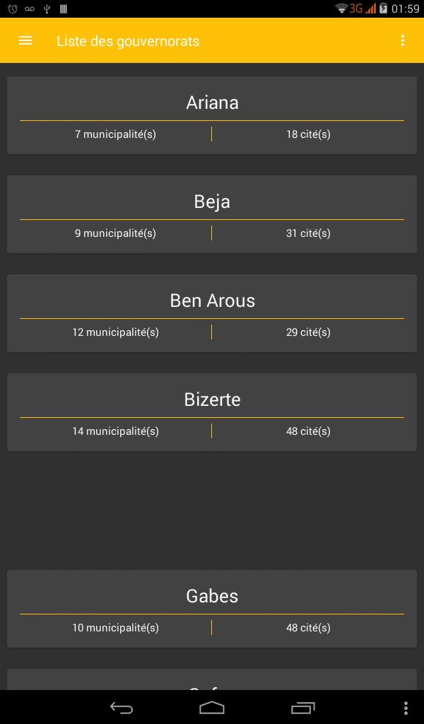 Tunisie Zip / Postal Code APK for Android Download