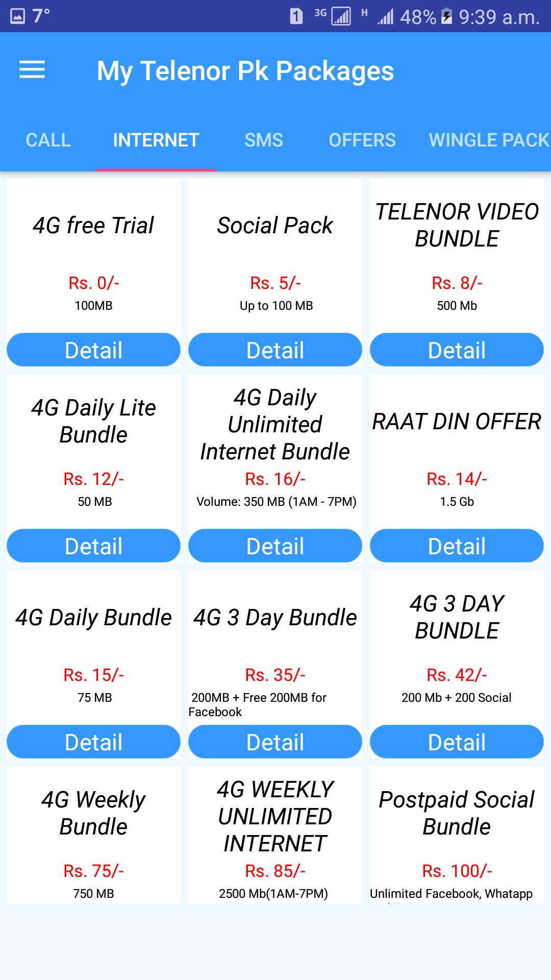 Telenor Internet Packages 2020 Daily Weekly Monthly