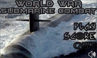 world war submarine combat Affiche