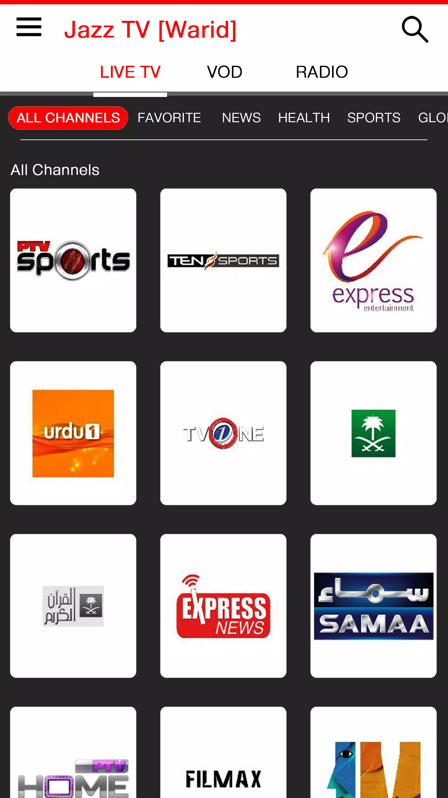 Jazz TV [Warid] for Android - APK Download