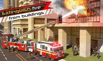 🚒American Firefighter Rescue Truck - Fire Station 스크린샷 2