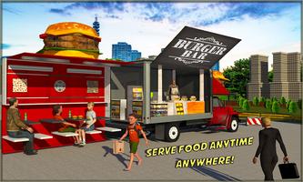 食品卡车模拟器比萨送货代客泊车 截图 1