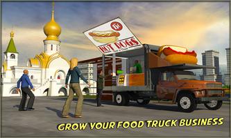 食品卡車模擬器比薩送貨代客泊車 截圖 2