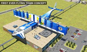 Flying Train Simulator 2018 Fu poster
