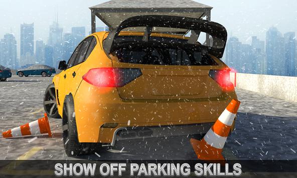 Multi-Level Snow Car Parking banner