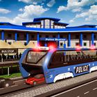 상승 감옥 버스 운송Elevated Police Bus 아이콘