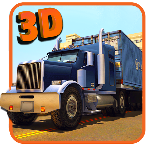 Real truck parking 3d trailer