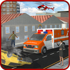 Ambulance Rescue Helicopter 3D icon