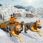 Snow Dog Sledding Transport: Dog Simulator Games icon