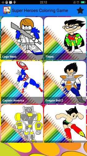 Super Heroes Para Colorear Juego For Android Apk Download