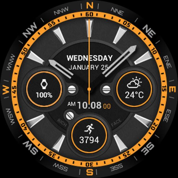 Циферблат аналоговых часов в неоновом стиле. Приложение для часов. Циферблаты для самсунг Gear 3 Frontier. Onwear приложение для часов.