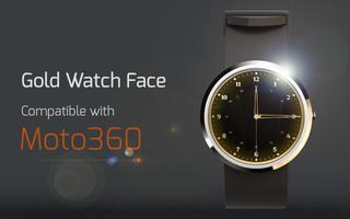 Gold Watch Face Affiche