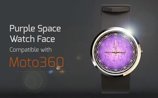 Purple Space Watch Face Affiche