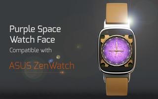 Purple Space Watch Face capture d'écran 1