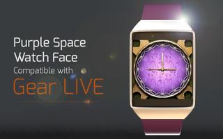 Purple Space Watch Face capture d'écran 2