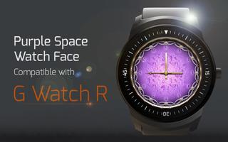 Purple Space Watch Face capture d'écran 3