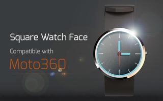 Square Watch Face Affiche