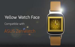 Yellow Watch Face imagem de tela 1