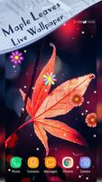 Magic Ripple - Maple Leaves Live Wallpaper الملصق
