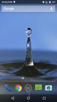 Finger Touch Water Droplet Poster