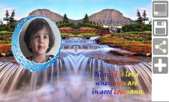 Waterfall live photo frames पोस्टर