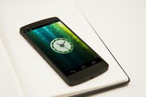 Water Green HD Analog Clock screenshot 1