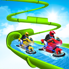 Water Tricky Bike Stunt : Slide Rush simgesi