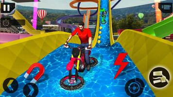 Water Tricky Bike Stunt : Slide Rush Ekran Görüntüsü 1