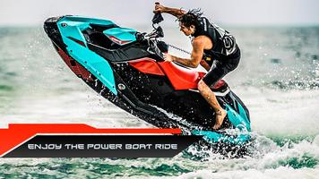 Power Boat Race Jet Ski Racer Plakat