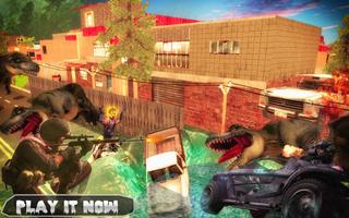 Water Dino City Escape Target Affiche