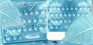 Синий водопад клавиатура тема blue waterdrop