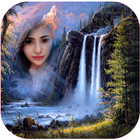 Waterfal potho frame أيقونة