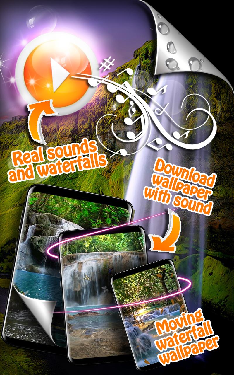 Android 用の 滝 の 壁紙 と 効果 音 Apk をダウンロード