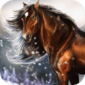 Horse and Winter Scenery alive icon