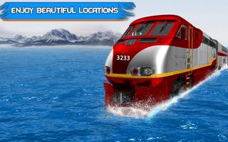 Water Train Surfing Simulator Affiche