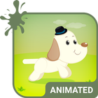 Cute Dog Live Wallpaper Theme 图标