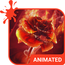 Burning Rose Keyboard Theme APK