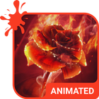 Burning Rose Keyboard Theme icône