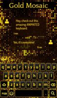 Gold Mosaic Animated Keyboard ảnh chụp màn hình 2