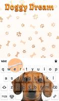 Doggy Dream Animated Keyboard  تصوير الشاشة 1