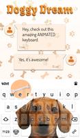 Doggy Dream Animated Keyboard  syot layar 2