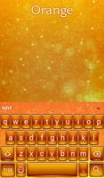 Orange Animated Keyboard ảnh chụp màn hình 1