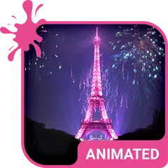 Love Paris Animated Keyboard + APK download