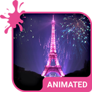 Love Paris Animated Keyboard + APK