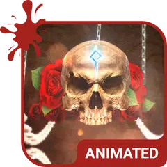 Descargar XAPK de Rose Skull Animated Keyboard +