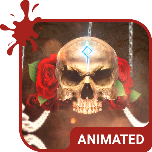 Rose Skull Animated Keyboard +