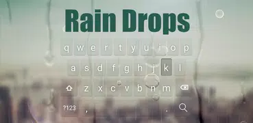 Rain Drops Animated Keyboard +