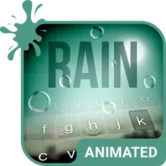 Rain Drops Animated Keyboard +