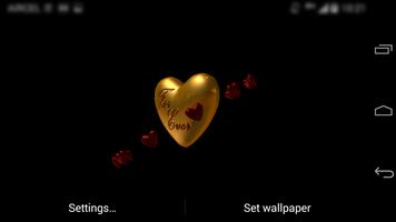 Love Valentine Heart LWP 2015 capture d'écran 3