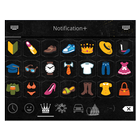 Emoji Keyboard+ Black Grape icône